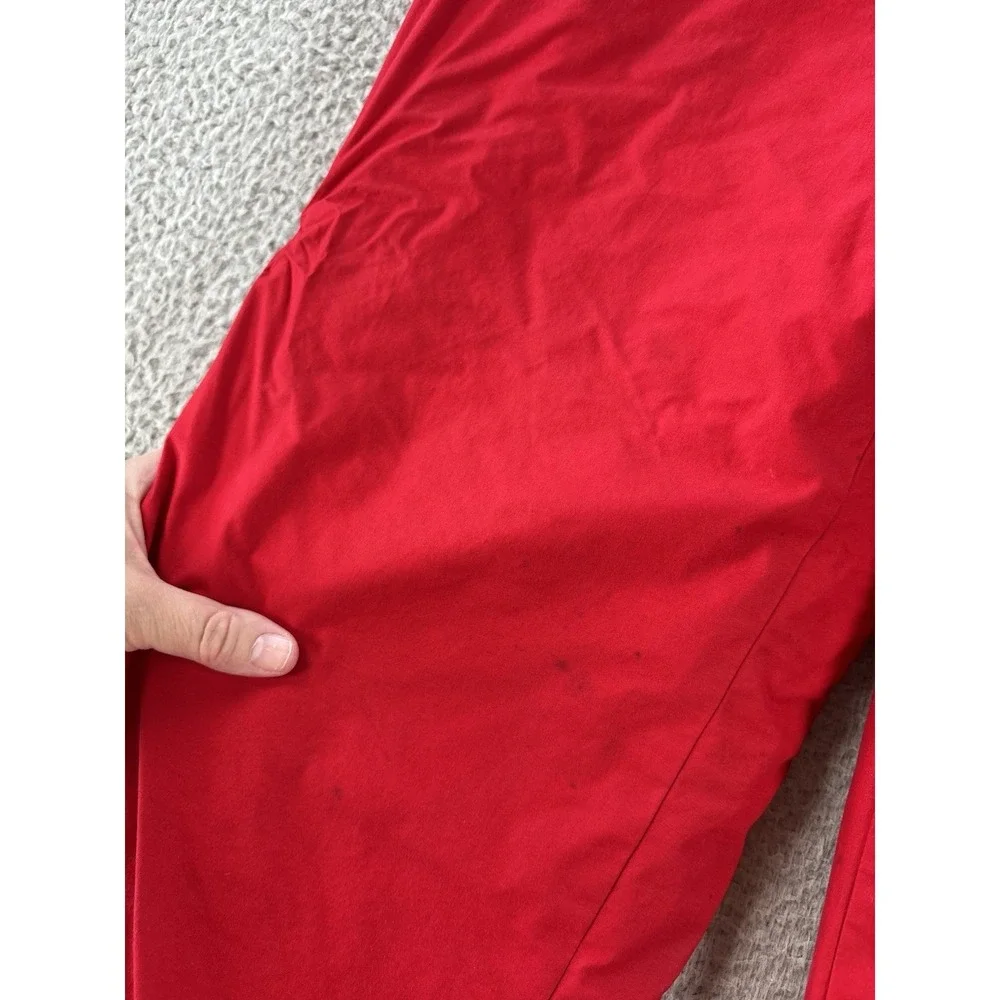 Vintage Polo Ralph Lauren Snow Pants Size‎ Medium x34.5 Red Cotton Down Filled